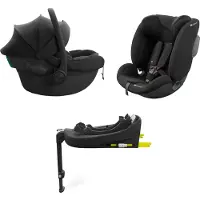 Kinderkraft ENDURA SAFE - Autostoel set - 3-in-1 - 360° draaibaar - Zwart
