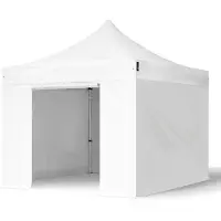 TOOLPORT 3x3 m Easy up partytent met zijwanden, PROFESSIONAL alu 40mm, wit