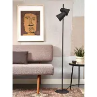 It´s about RoMi Vloerlamp Salamanca, zwart, Woon-/ Eetkamer, metaal, Modern, vloerlamp