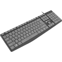 Natec Nkl-1507 - Toetsenbord Nautilus US Slim - 105 toetsen - Zwart/Grijs