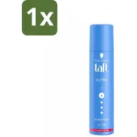 Taft 1 x - Ultra 4 - Haarspray Mini - Sterke hold voor onderweg - 75 ml - Haarspray - Haarlak - Haarspray Mini - Sterke Hold - Haarspray Voor Onderweg