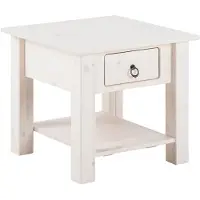 Loft 24 Ines-Salontafel - 1-Lade - Wit Grenen