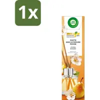 Air Wick 1 x - Geurstokjes - Zoete Gekarameliseerde Peer - Essentiële Oliën - 40 ml - Geurstokjes - Geurverspreider - Essentiële Oliën - Gekarameliseerde Peer - Zoete Geur