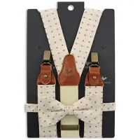 Sir Redman Bretels Combi Pack Dapper Dot Beige -