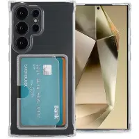 IMoshion Softcase Backcover met pasjeshouder voor de Samsung Galaxy S24 Ultra - Transparant