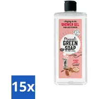 Marcel's Green Soap - Douchegel - Argan & Oudh - Verzorgend & zacht - 300 ml - Bulkverpakking - 15 stuks
