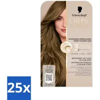 Schwarzkopf - Haarkleuring - Creme Supreme 7-0 - Natuurlijk Donkerblond - 245g - Bulkverpakking - 25 stuks