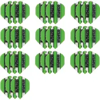 Ruthless 10 Sets (30 stuks) flights Multipack - Groen - darts flights