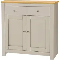 Notio Living Emerald-Dressoir - 2-deurs 2-laden - Eiken/Crème