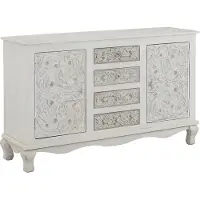 Notio Living Rajat-Dressoir - 2-deurs 4-laden - Wit/Grijs