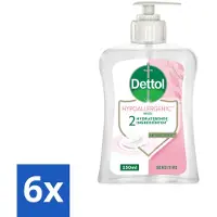 Dettol - Handzeep - Hypoallergenic - Gevoelige Huid - 250 ml - Voordeelverpakking - 6 stuks