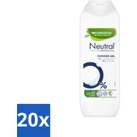 Neutral 20 x - Douchegel - Gevoelige huid - Parfumvrij - 250 ml - Gevoelige Huid - Parfumvrije Douchegel - 0% Parfum - 0% Kleurstof - Milde Douchegel