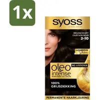 Syoss Oleo Intense - Haarverf - 2-10 - Bruinzwart - 115ml