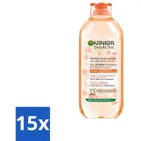Garnier - SkinActive - Micellair Reinigingswater - Milde Peeling - Alles-in-1 - 400 ml - Bulkverpakking - 15 stuks