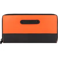 Greenburry Portemonnee 'Upcycled Tarpaulin ' oranje / zwart