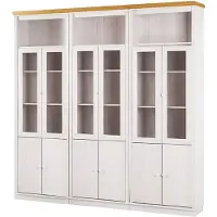 Notio Living Anita- Boekenkast in klassiek landhuisdesign van grenenhoutL WH