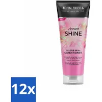 John Frieda – Conditioner – Vibrant Shine Colour – Glansversterkend – 250 ml - Voordeelverpakking - 12 stuks