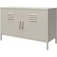 Dorel Home Bradford-Kast - 2-deurs - Taupe Metaal
