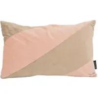 NOVÉE Velvet swirl roze/beige | 30 x 50 cm | kussenhoes | fluweel/polyester