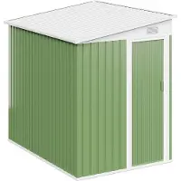 Vente-unique Saliegroen metalen tuinhuisje van gegalvaniseerd staal 3,15 m² - DAXTON
