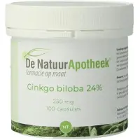 Natuurapotheek Ginkgo biloba 24% 250 mg 100 capsules