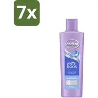 Andrélon 7 x – Shampoo – Anti Roos – 250 ml - Anti-roos Shampoo - Roos - Gevoelige Hoofdhuid - Menthol - Vitamine B3