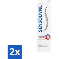 Sensodyne 2 x - Tandpasta - Gevoeligheid & Tandvlees - Tandvleesverzorging - 75 ml - Tandgevoeligheid - Tandvleesproblemen - Tandpasta - Gevoelige Tanden - Tandplak