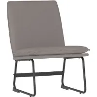 vidaXL Loungestoel 52x75x76 cm stof taupe
