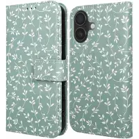IMoshion Design Bookcase voor de Apple iPhone 17 - Smoke Green Flowers