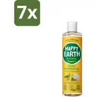 Happy Earth 7 x – Douchegel – 100% Natuurlijk Jasmine Ho Wood – 300 ml - 100% Natuurlijke Douchegel - Jasmijn En Ho Wood - Vegan Douchegel - Natuurlijke Huidverzorging - Dierproefvrij