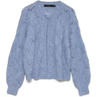 Vero Moda Gebreid vest 'VMShell' opaal