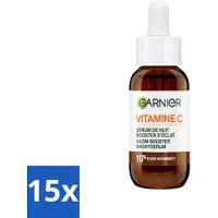 Garnier - SkinActive - Nachtserum - Anti-Pigmentvlekken - 10% Vitamine C & Hyaluronzuur - 30 ml - Bulkverpakking - 15 stuks
