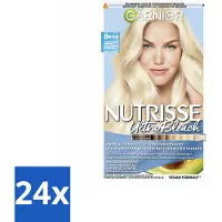 Garnier 24 x - Nutrisse Ultra BLonde D+++ - Ontkleuring - Ultra Puur Blond - Super Oplichtend - Permanente Kleur - Ultra Blonde - Haar Ontkleuring - Blonde Haar - Haarverf - Ultra Licht Blond