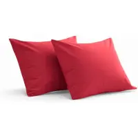 Kasteel - Kussenslopen - 60x70 cm - Rood - 100% Katoen - Set Van 2 Stuks
