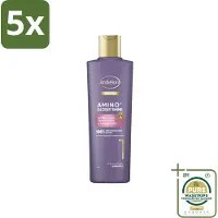 Andrélon 5 x – Shampoo – Pro Care Amino+ Glossy Shine – 250 ml - Grootverpakking - Glans Haar - Zachtheid Haar - Stralend Haar - Aminozuren Shampoo - Ultra-glans Technologie