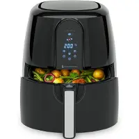 Kitchenbrothers Airfryer XL - 1890W - Heteluchtfriteuse XXL - 7,2L Inhoud - 80ºC tot 200ºC - Zwart