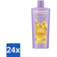 Andrélon 24 x – Shampoo – Perfecte Krul – 685 ml - Douchegel - Huidverzorging - Hydraatatie - Workout - Gevoelige Huid