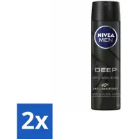 Nivea MEN – Deodorant spray – Deep – 150 ml - Voordeelverpakking - 2 stuks