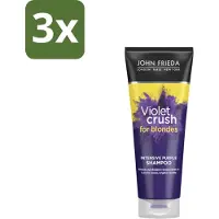 John Frieda 3 x – Shampoo – Sheer Blonde Violet Crush Intensive Purple – Tegen gele ondertonen – 250 ml - Koffie - Koffiezetapparaat - Koffiezetapparaat - Koffiezetapparaat