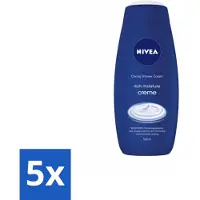 Nivea - Douchecrème - Rijke Hydratatie - Voedend Huidgevoel - 500 ml - Bulkverpakking - 5 stuks