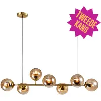 LumenXL Design hanglamp Sette met amber glazen bollen