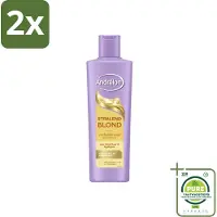 Andrélon – Shampoo – Stralend Blond – 250 ml - Voordeelverpakking - 2 stuks - Blond haar - Glans