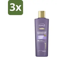 Andrélon 3 x – Shampoo – Pro Care – 250 ml - Haarversterken - Haarverdikken - Haaruitval Verminderen - Breuk Voorkomen - Ceramide Shampoo