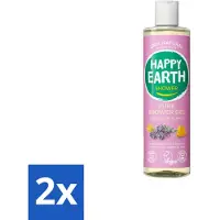Happy Earth – Douchegel – 100% Natuurlijk Lavender Ylang – 300 ml - Voordeelverpakking - 2 stuks