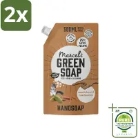 Marcel's Green Soap Marcel’s Green Soap – Allesreiniger Navulling – Sandelhout & Kardemom – 500 ml - Voordeelverpakking - 2 stuks - Handzeep navulling - Sandelhout en kardemom