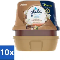 Glade - Badkamer Gel - Sensual Sandelhout Jasmijn - 180 g - Bulkverpakking - 10 stuks