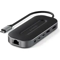 Satechi ST-U4MGEM, bekabeld, USB4, 100W, zwart, grijs, 10 Gbit/s, FC, CE