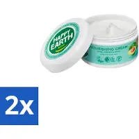 Happy Earth – Voedende Crème – 100% Natuurlijk – 200 ml - Voordeelverpakking - 2 stuks