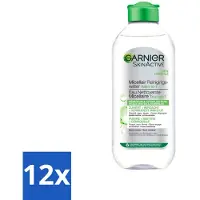 Garnier - SkinActive - Micellair Reinigingswater - Vette Huid - Verzachtend & Reinigend - 400 ml - Voordeelverpakking - 12 stuks