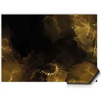 KitchenArt - Golden Smoke Spatscherm - 80x55 cm - Spatscherm Achterwand Keuken - Spatwand Keuken